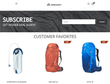 Tablet Screenshot of gregorypacks.com